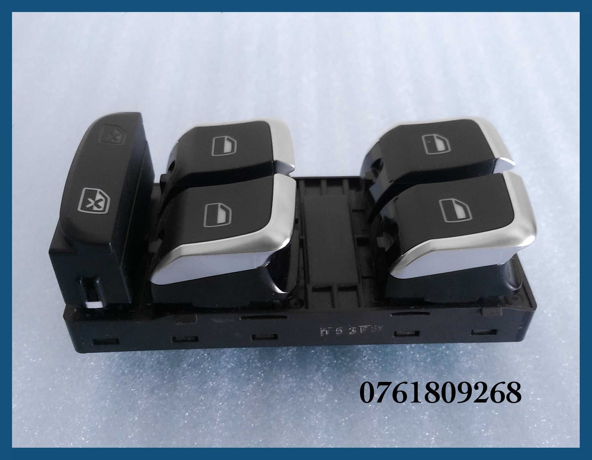 Set butoane geamuri + oglinzi electrice cromate Audi A4 B8 / A5 / Q5