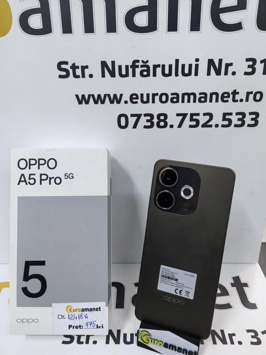 Telefon mobil OPPO A5 Pro, Dual SIM, 8GB RAM, 256GB Nou -N-