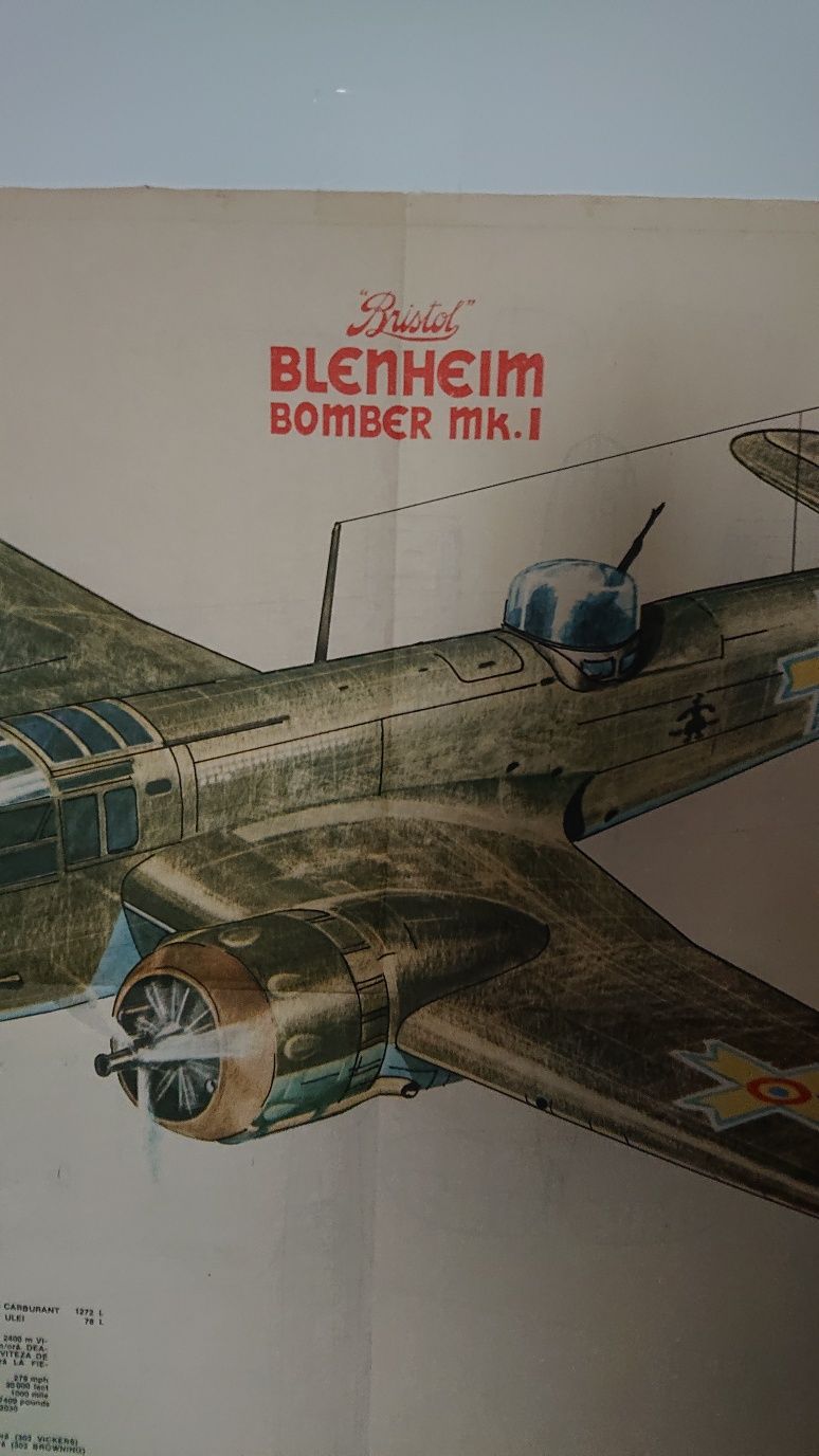 Poster afiș Bombardier Blenheim bristol