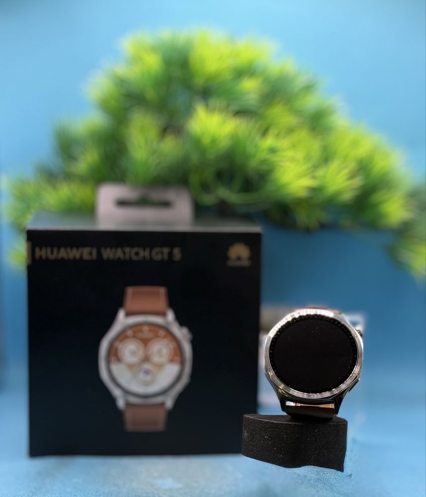 НОВ!!! Смарт часовник Huawei Watch GT 5, 46mm, Brown Leather