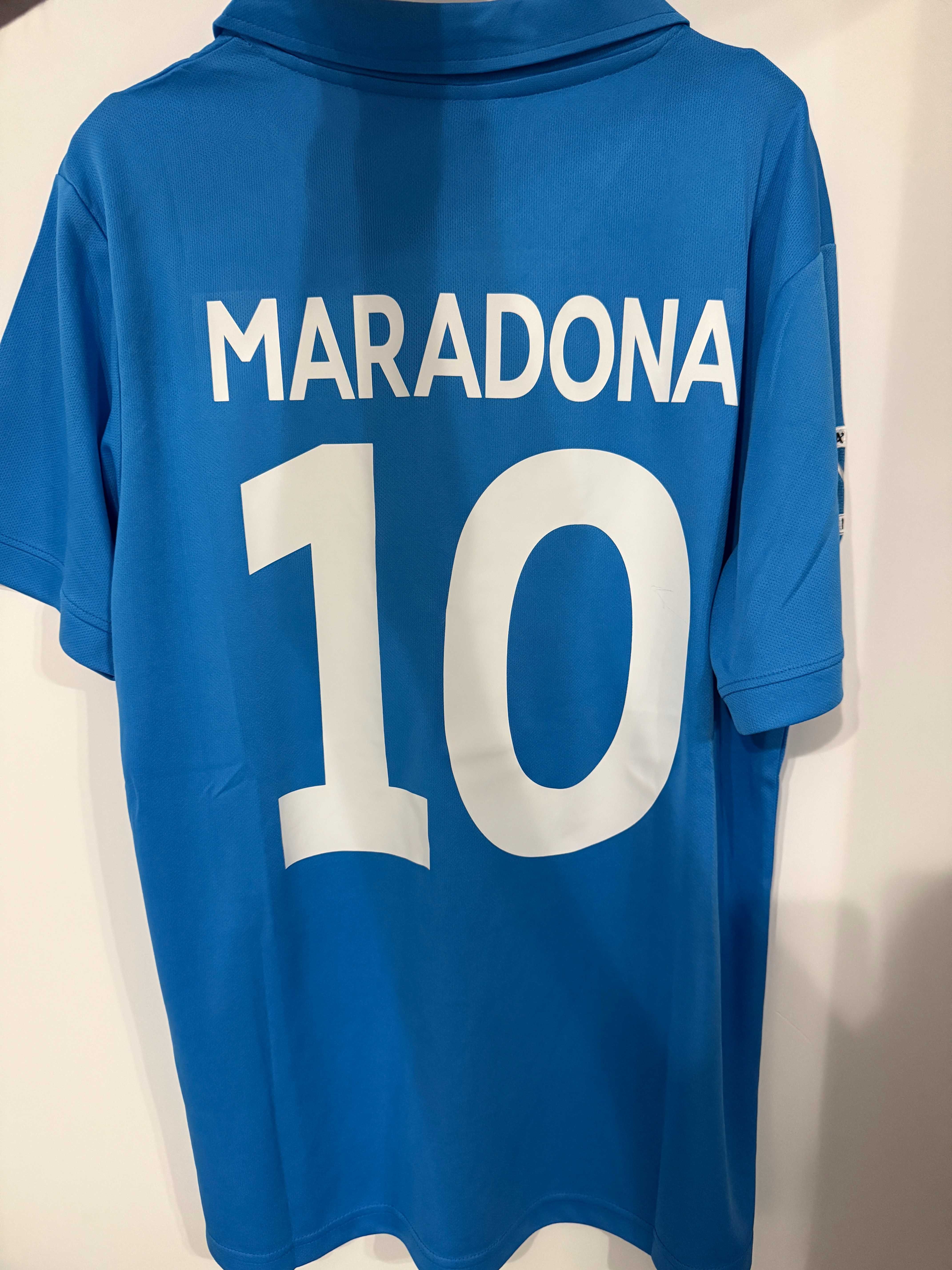 Tricou Maradona Napoli retro fotbal badgeuri serie a