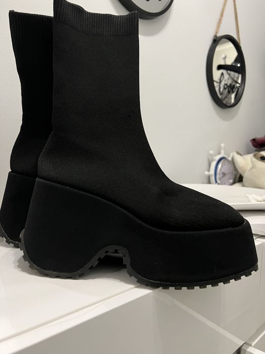 Дамски черни боти 38 номер