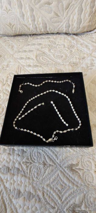 Луксозен сребърен комплект