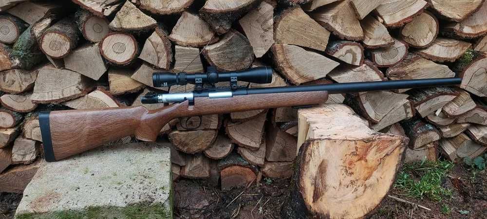 Pusca Airsoft FullMetal Wood/M61 Modificata 4,8j LUNETA 6mm
