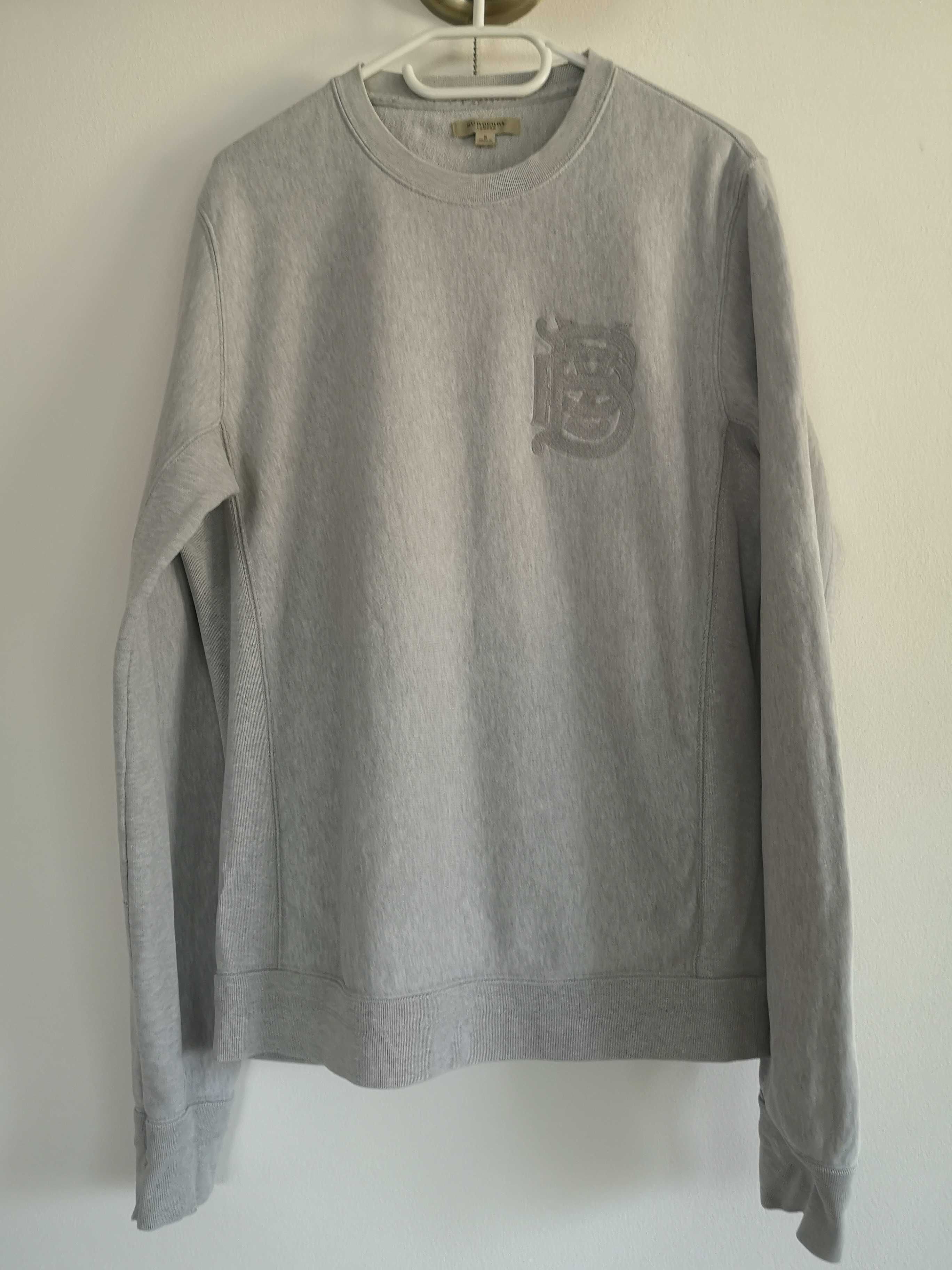 Bluza trening Sweatshirt Pulover Burberry gri barbati originala