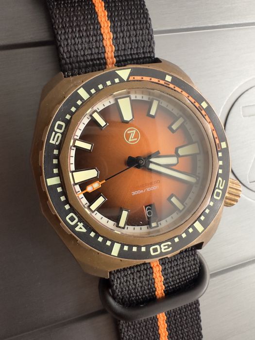 Ceas Zelos HAMMERHEAD V3 300M Bronze BURNT Orange
