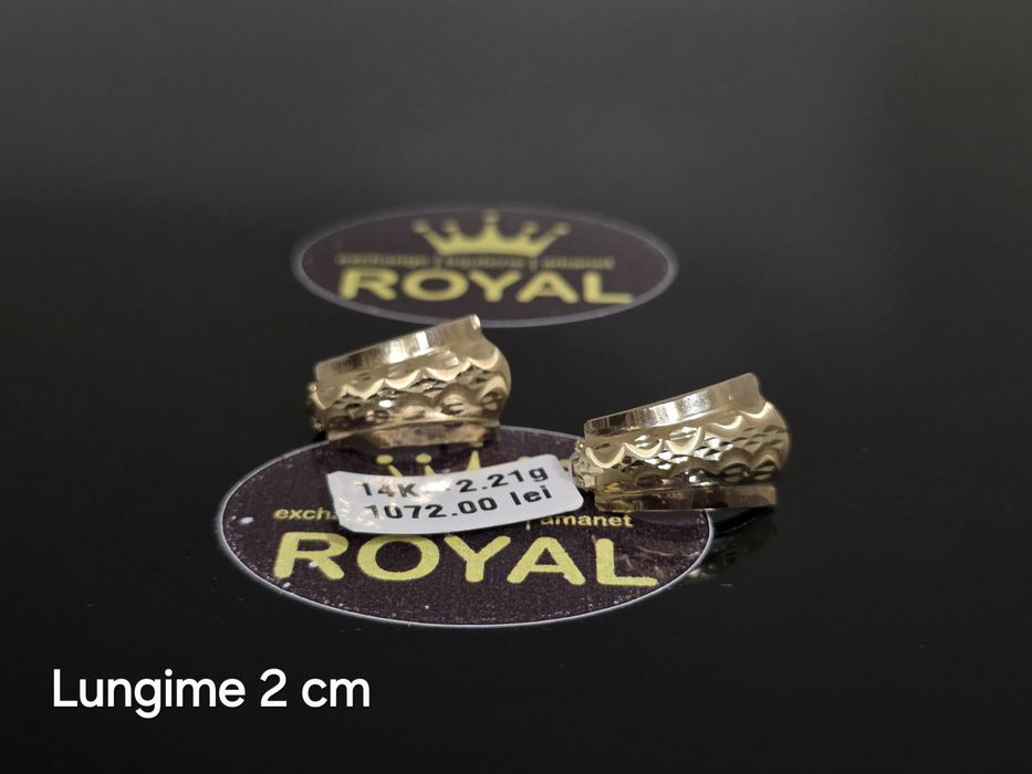 Bijuteria Royal: Cercei aur 14k/2.21 gr