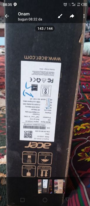 Notebook sotiladi. Windows 11 . Deyarli yangi