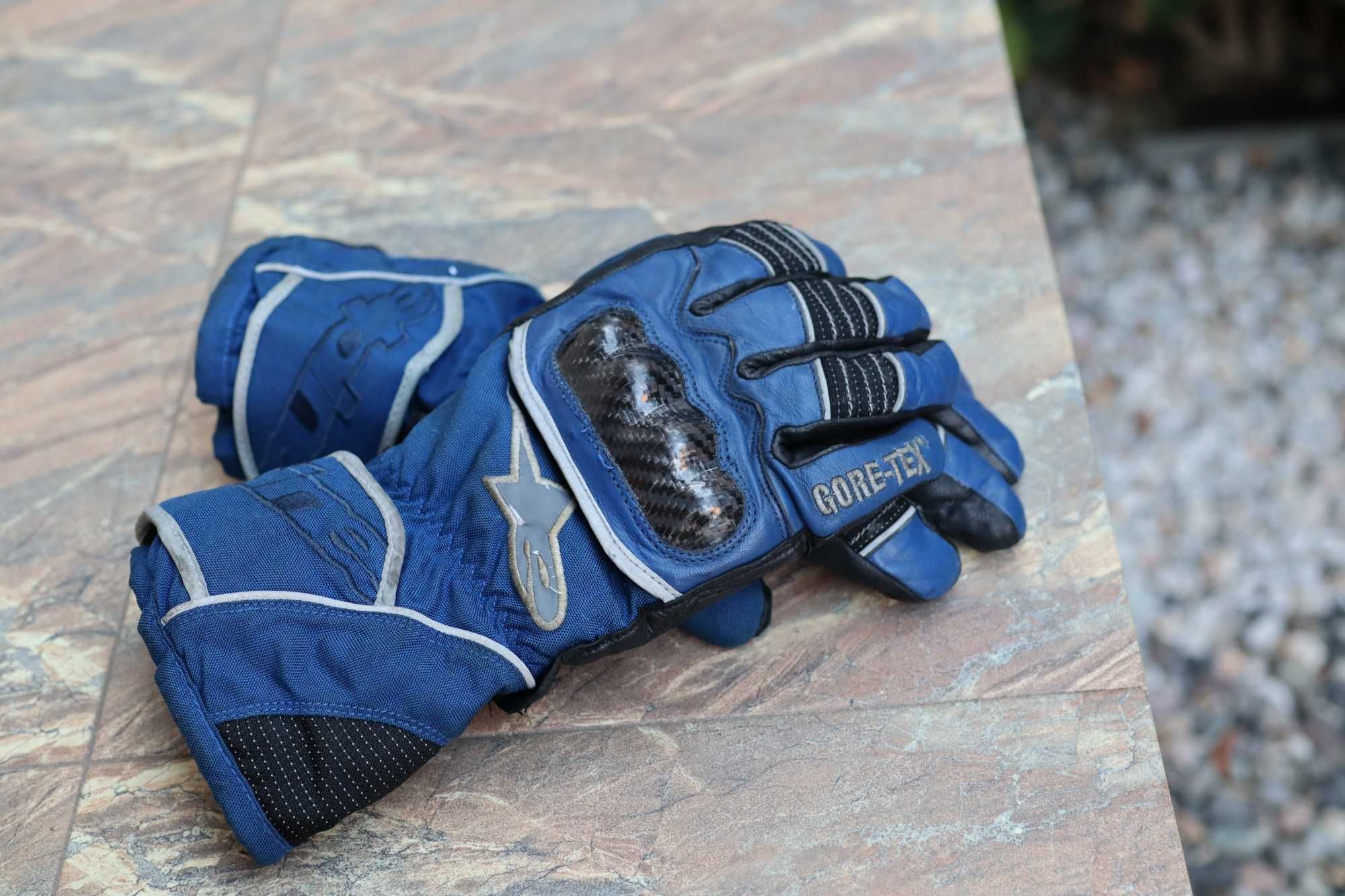 Ръкавици Gore-tex, Alpinestars, сини, размер L/10, екипировка за мотор