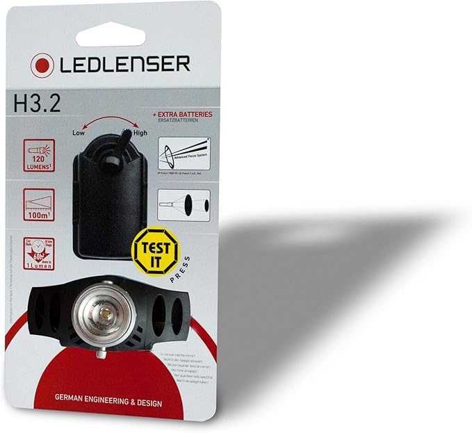 Челник Ledlenser H3.2 кутия с LED светлина [Енергиен клас B]
