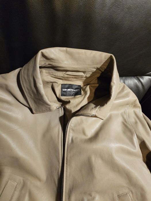 Geaca noua piele naturala Emporio Armani marimea 48