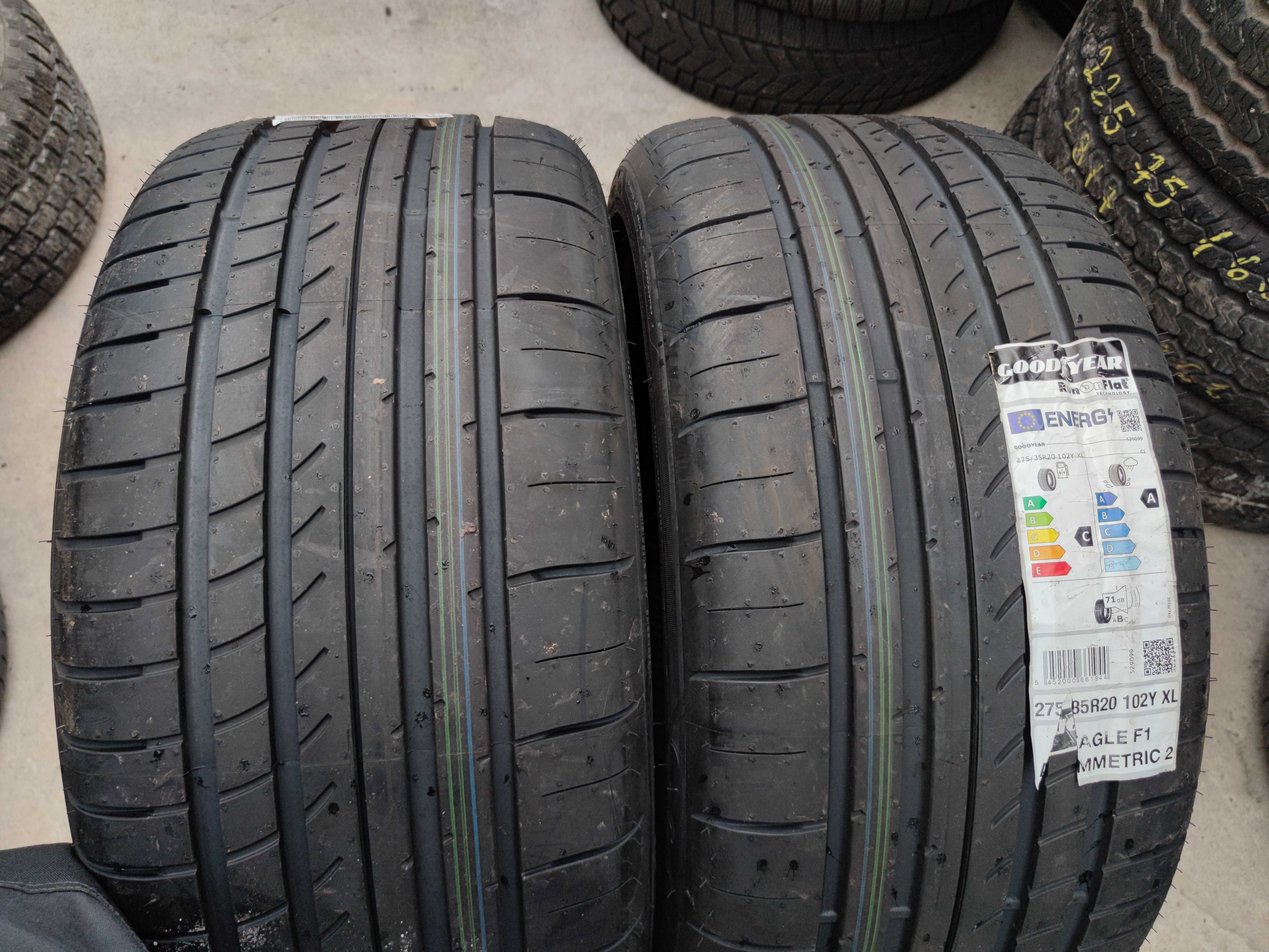 2бр Нови Летни Гуми 275 35 20 - Goodyear Runflat - DOT 2022