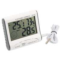 Влагомер/термометър измерване на показатели в помещение и извън него