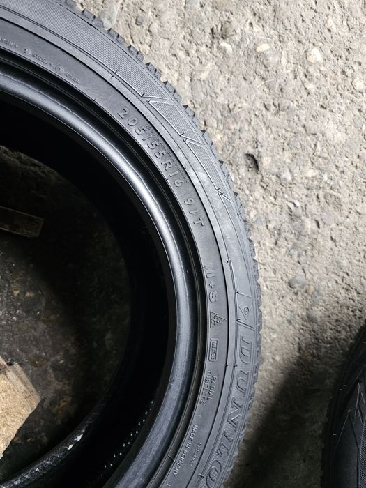 2 anvelope iarna 205 55 16 Dunlop 6.5mm