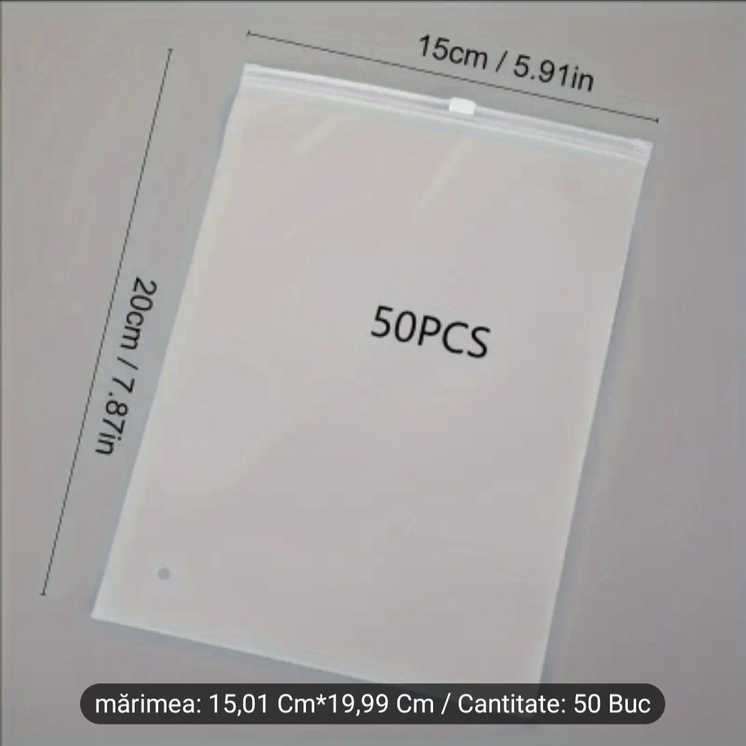Set 50 pungi cu fermoar