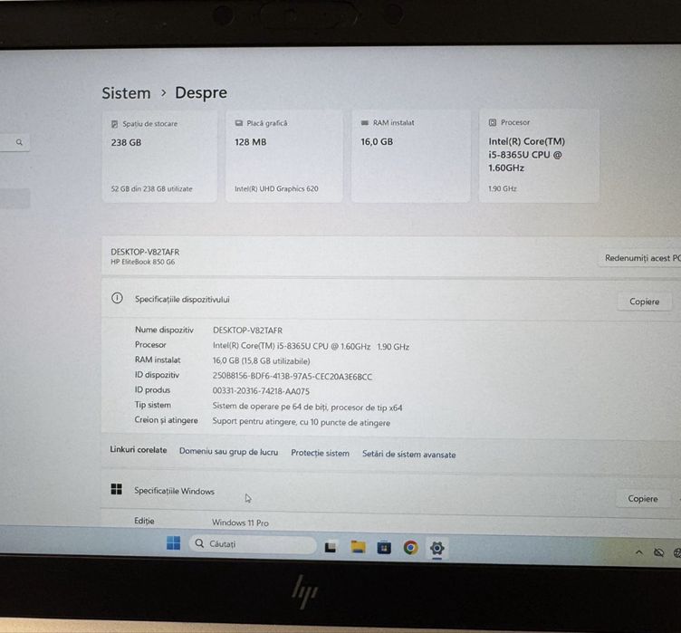 Vand Laptop HP elitebook