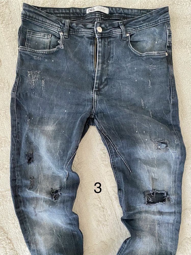 ZARA Jack and Jones cargo Black Island  мъжки дънки