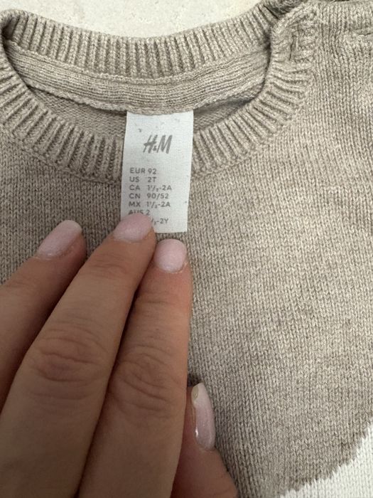Plover/ bluza H & M marimea 92 iepurasi