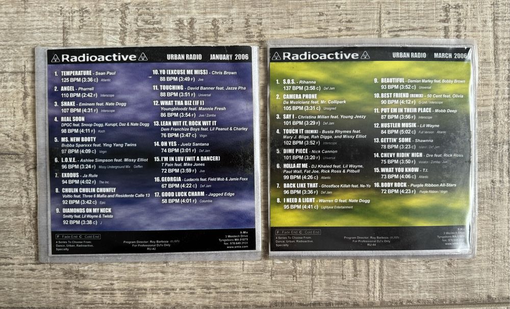 4 Cd-uri Urban Radio Radioactive only for professional  DJ’s