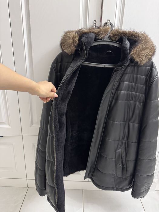 Кожанная мужская куртка 4 xl