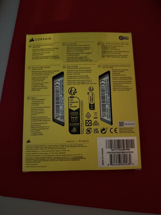 Kit RAM DUAL CHANNEL Corsair Vengeance 32GB DDR5 5200MT/S AMD EXPO