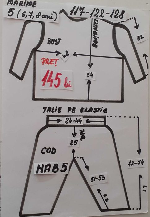 Costum popular pentru copii