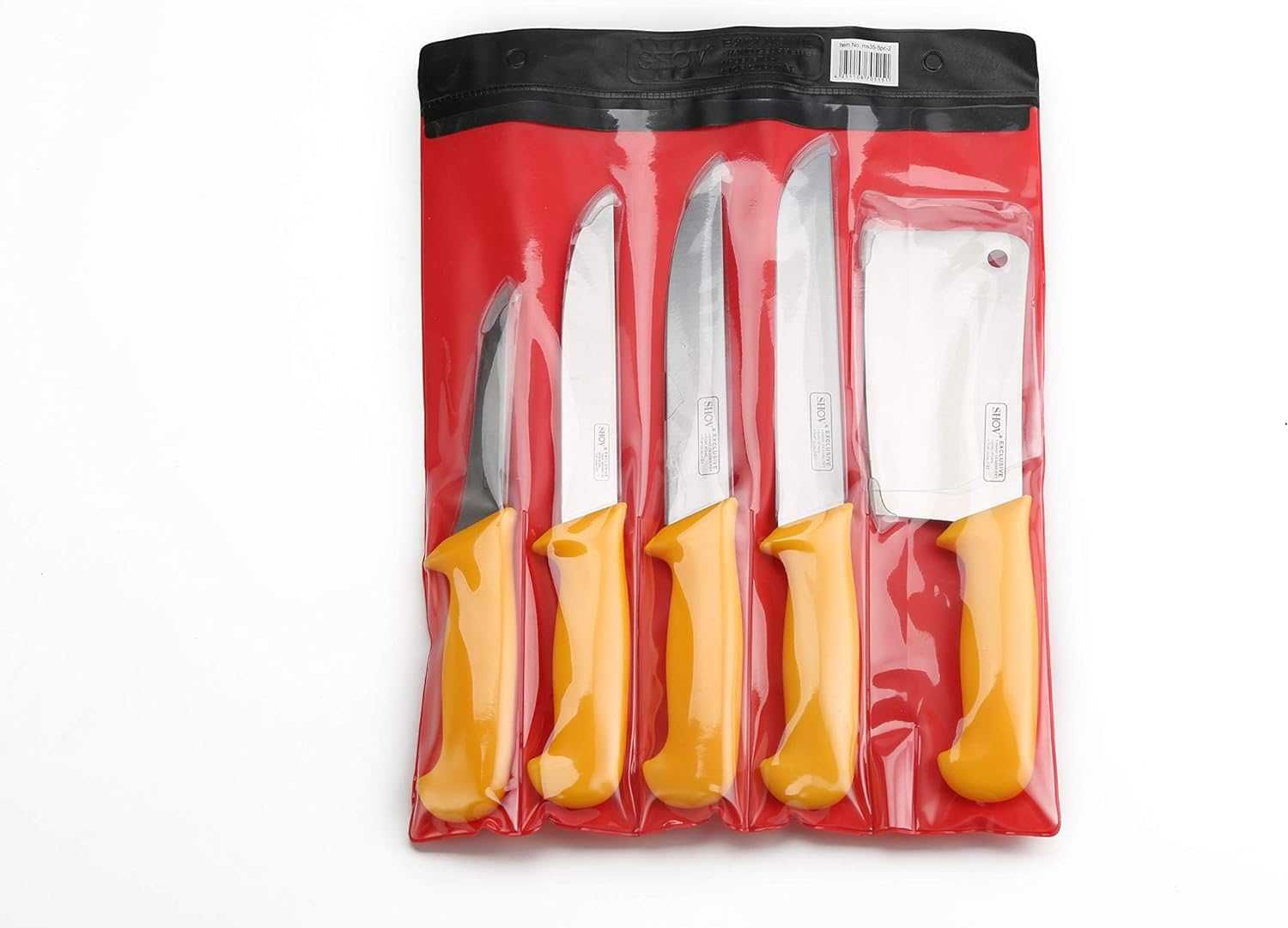 Комплект професионални месарски каспски ножове, 5 броя