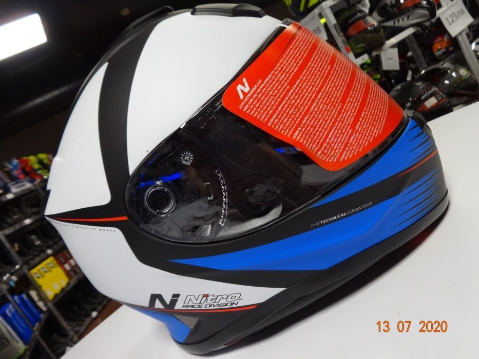 ШОК ЦЕНА! Каска nitro n3100 satin orange нова мото xs s m l ПРОМО!