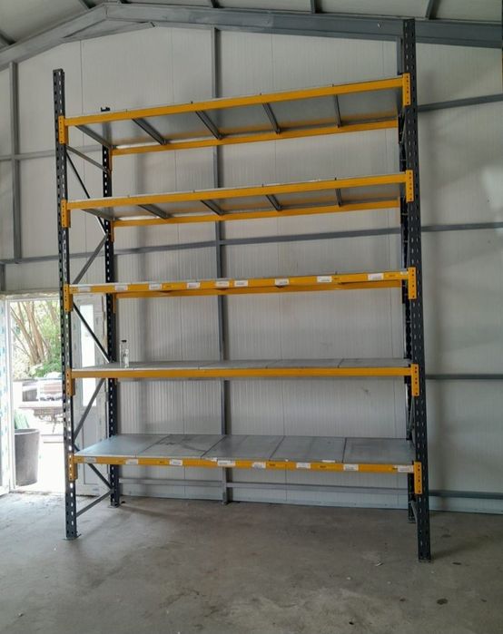 Rafturi metalice cu polițe zincate și grătare zincate 58x676