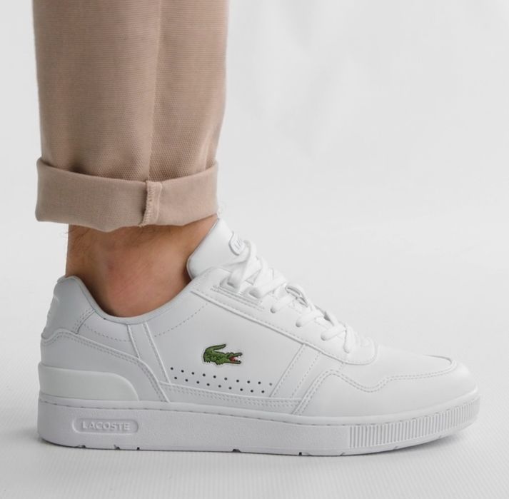 Adidasi Lacoste albi 40
