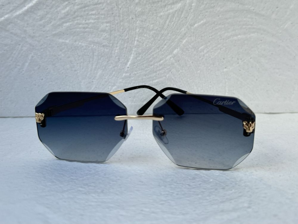 Cartier Дамски слънчеви очила осмоъгълни черни кафяви сини розови