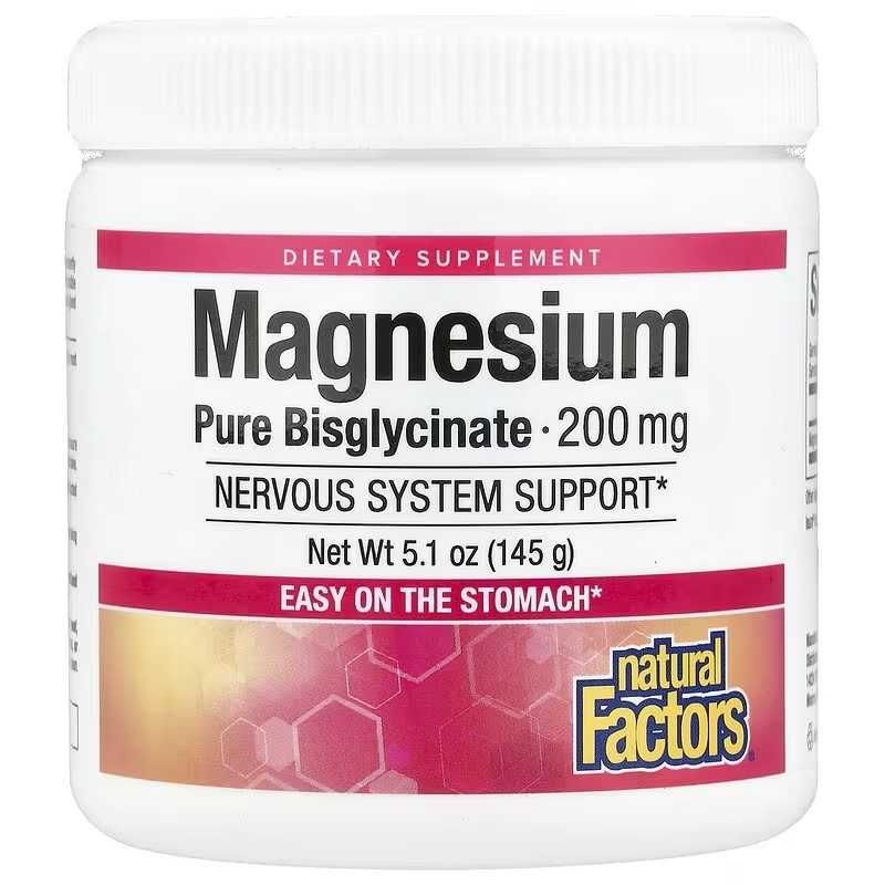 Natural Factors Magnesium Bisglycinate Бисглицинат магния цитрат magni