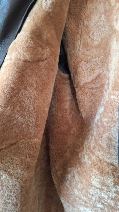 Качествено зимно палто  ИСТИНСКА КОЖА - размер XL