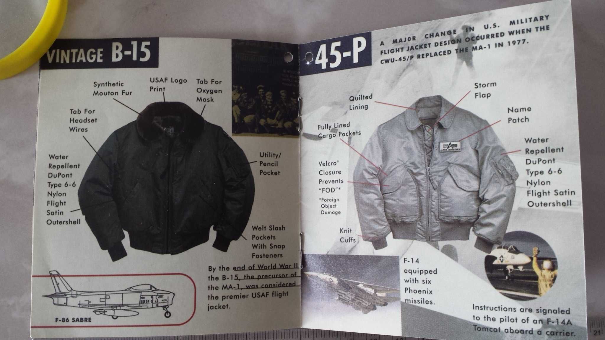 Ярлык на куртку ALPHA Аальфа индастриз 1997.