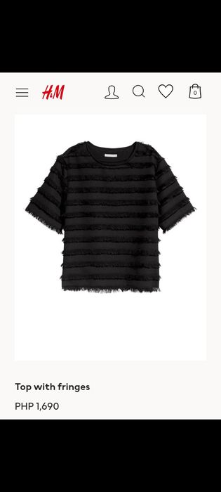 Tricou cu franjuri 36 H&M