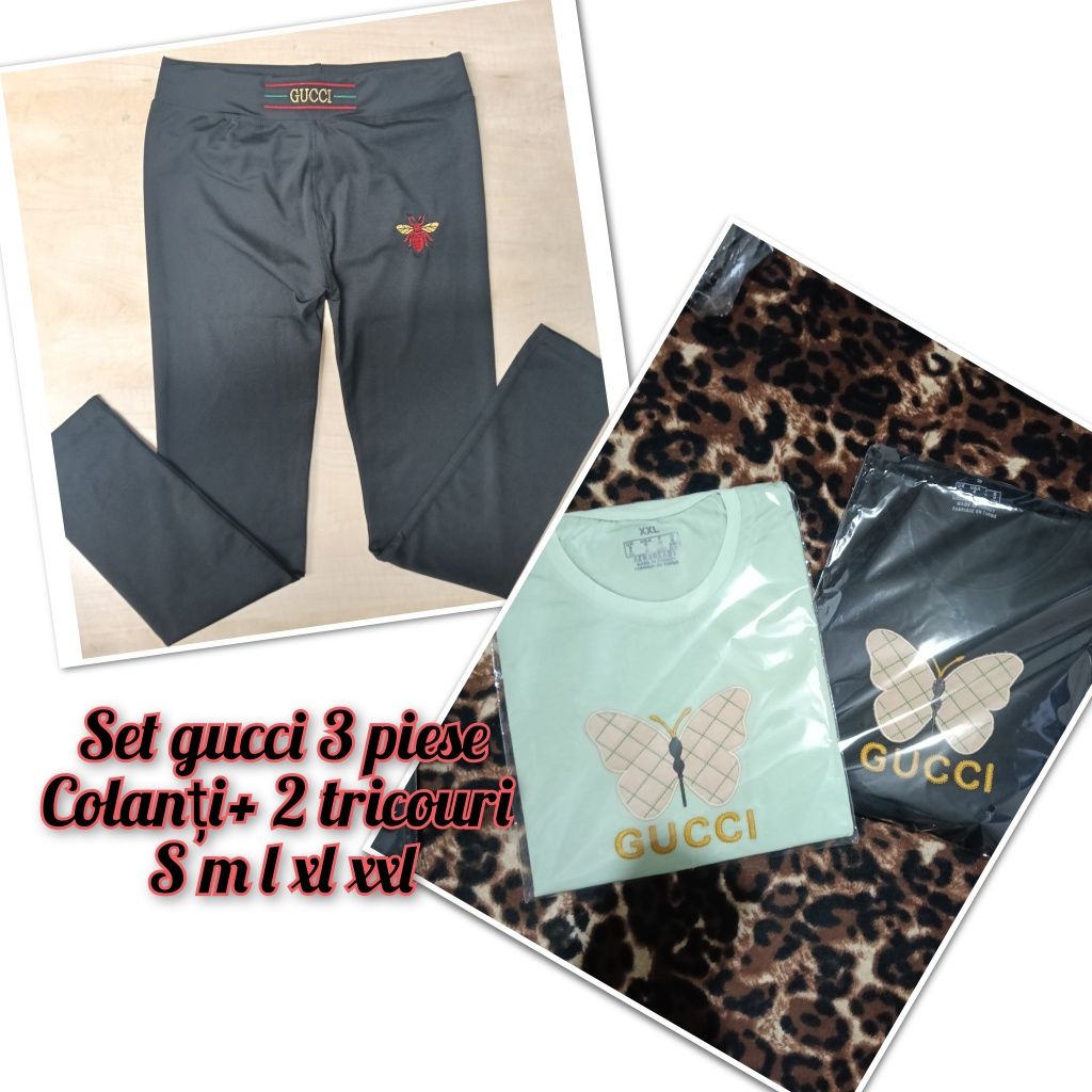 Set dama colanți și 2 tricouri la alegere