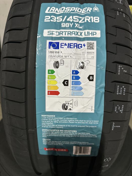 Нови летни гуми LANDSPIDER UHP 235/45R18 98Y XL НОВ DOT БОРД 2354518