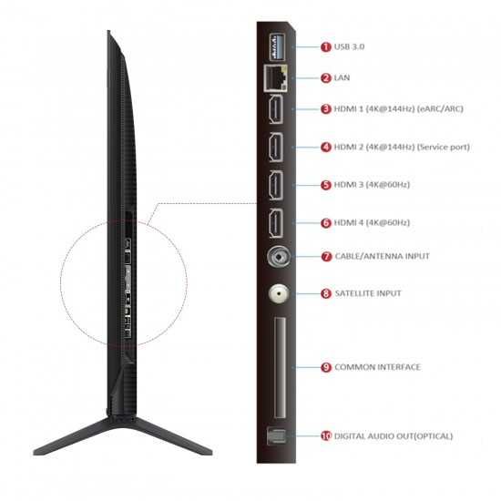 Телевизор TCL 75C6K Премиум QD-Mini LED Google 144Hz