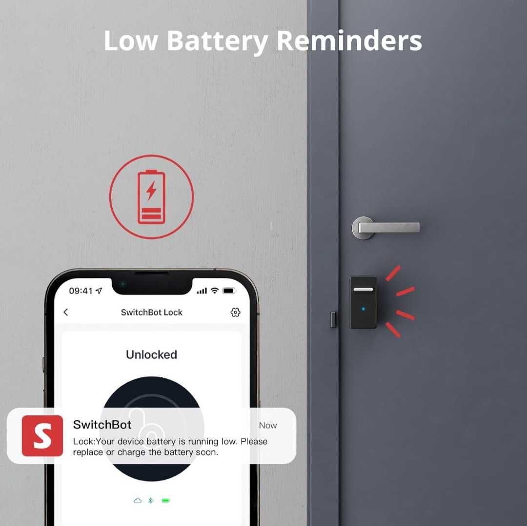 Ключалка за врата SwitchBot Lock комплект със SwitchBot Hub Mini