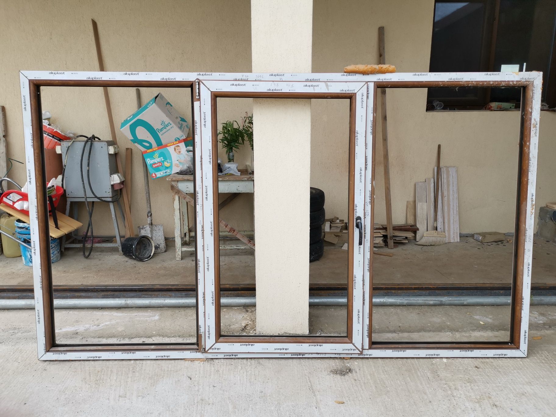 Rame geam PVC Aluplast cu ramforsare otel
