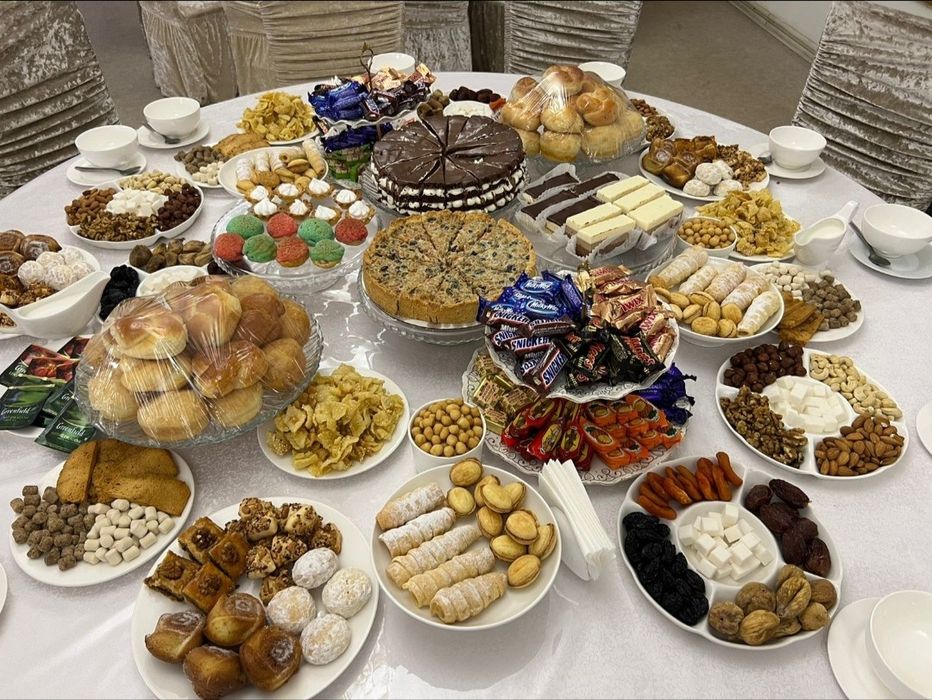 Чайный стол, домашняя выпечка