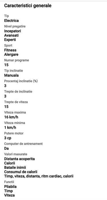 Vand banda de alergare