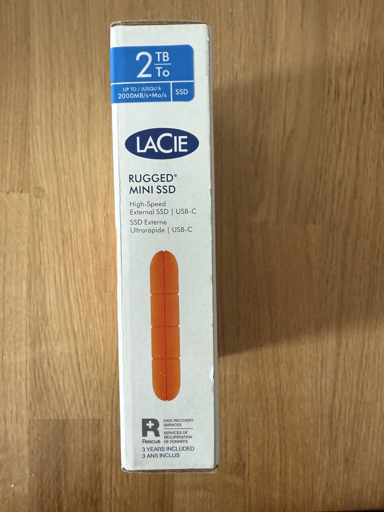 Ssd extern Lacie Rugged mini 2tb, nou, sigilat. Original!