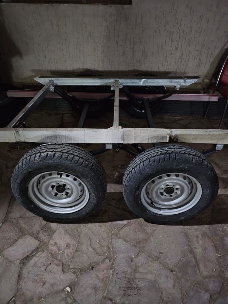 Продам Прицеп двухостный новый без пробега.цена 470.000 тг отпр по РК.