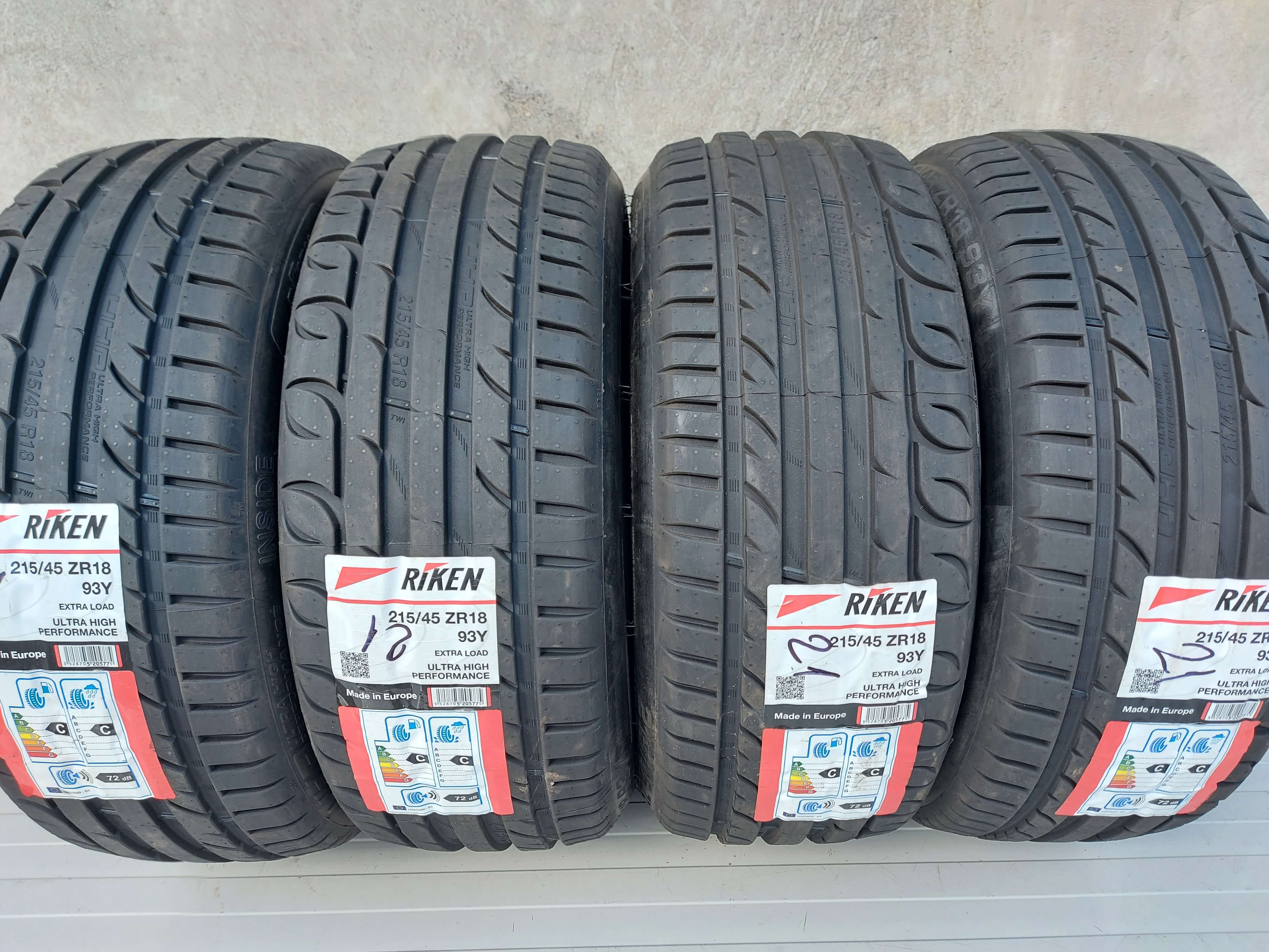 215/45 R18, 93Y, RIKEN UHP (By Michelin), anvelope de vara