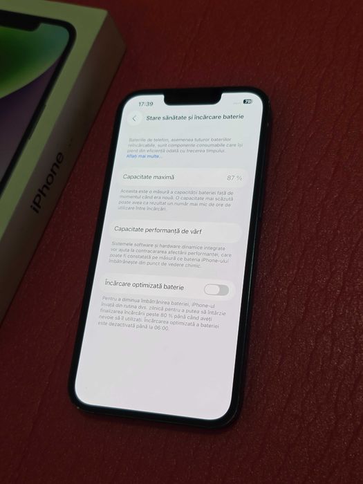 iPhone 14 128GB Midnight bateria 87%