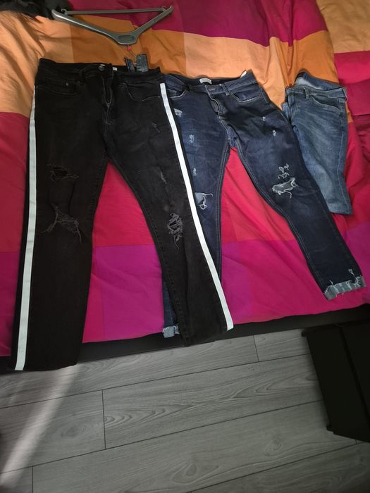 Blugi și pantaloni Guess, Lee, Zara etc. barbați, diverse modele și br