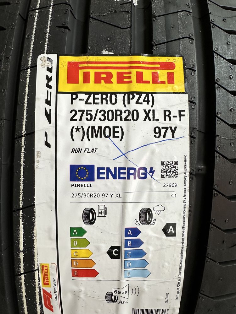 Anvelope vara 275/30/20 Pirelli PZ4 Run flat Noi