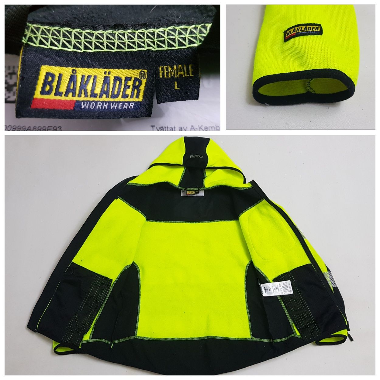 Jacheta muncă BLAKLADER Workwear, înaltă vizibilitate, măsura L (dame)