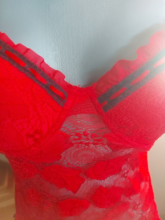 Секси дантелена нощница нова, с етикет, размер M - XL